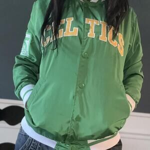 Celtics green and yellow bomber jacket